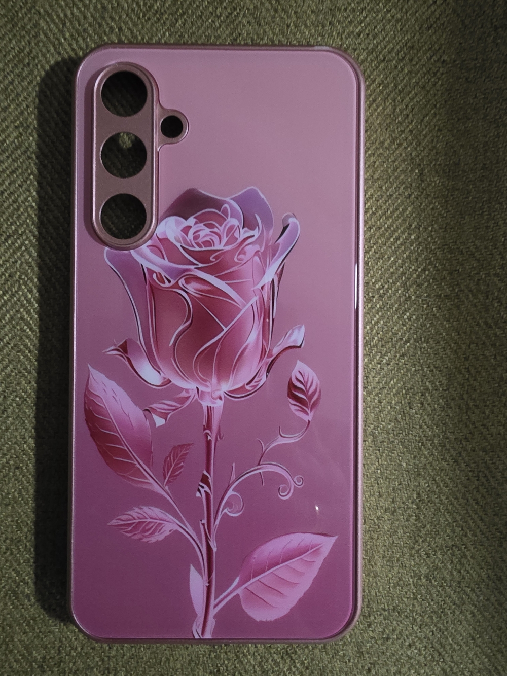 Samsung, Galaxy S23 FE, Pink Floral Rose Phone Case.